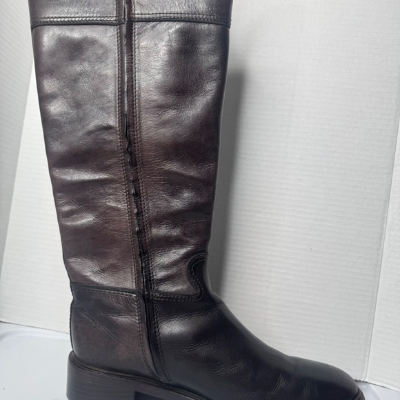 Tory Burch Brown Leather Riding Boots - Picture 5 of 15